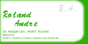 roland andre business card