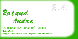 roland andre business card